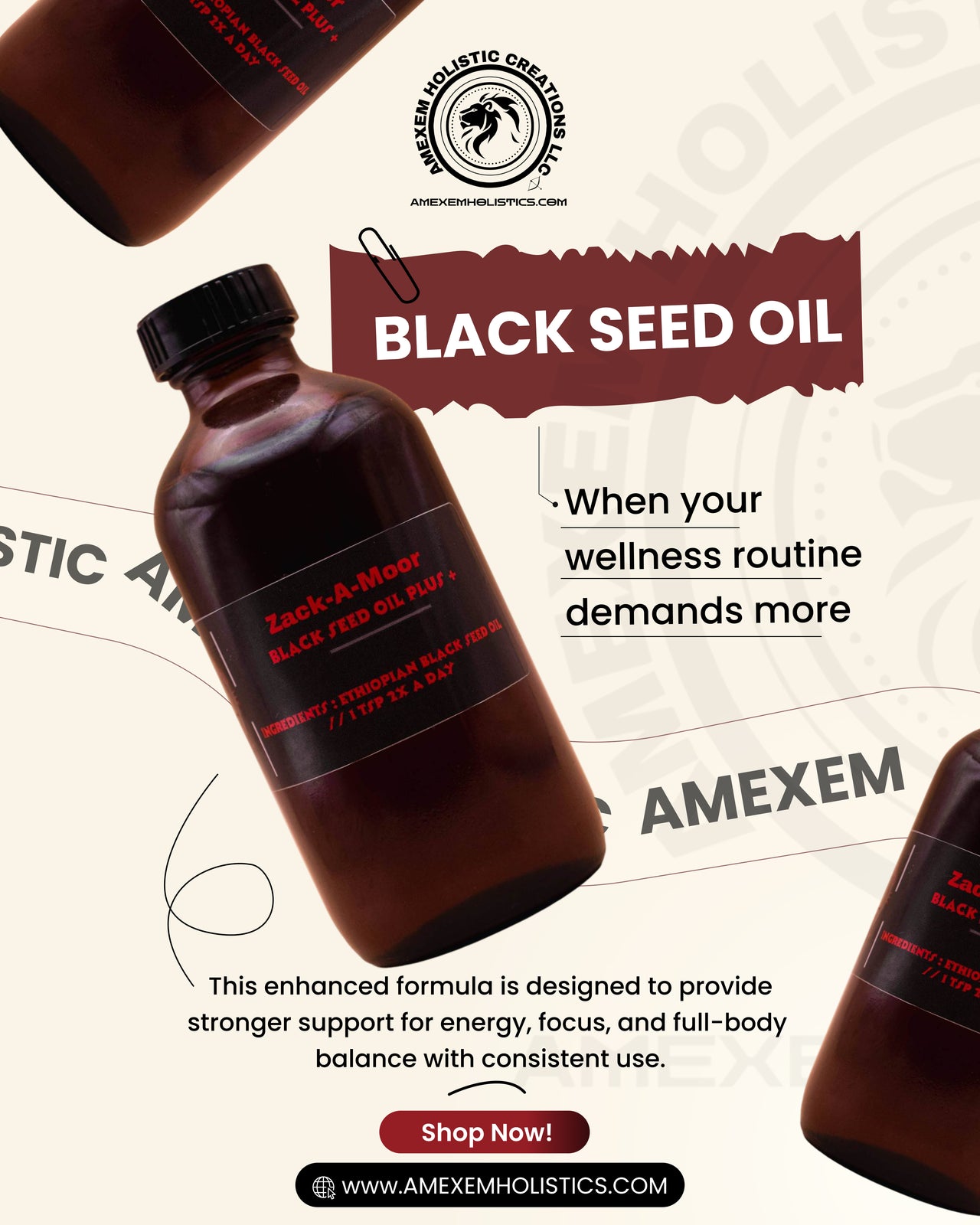 Zack-A-Moor Black Seed Oil – 4oz / 8oz / 16oz