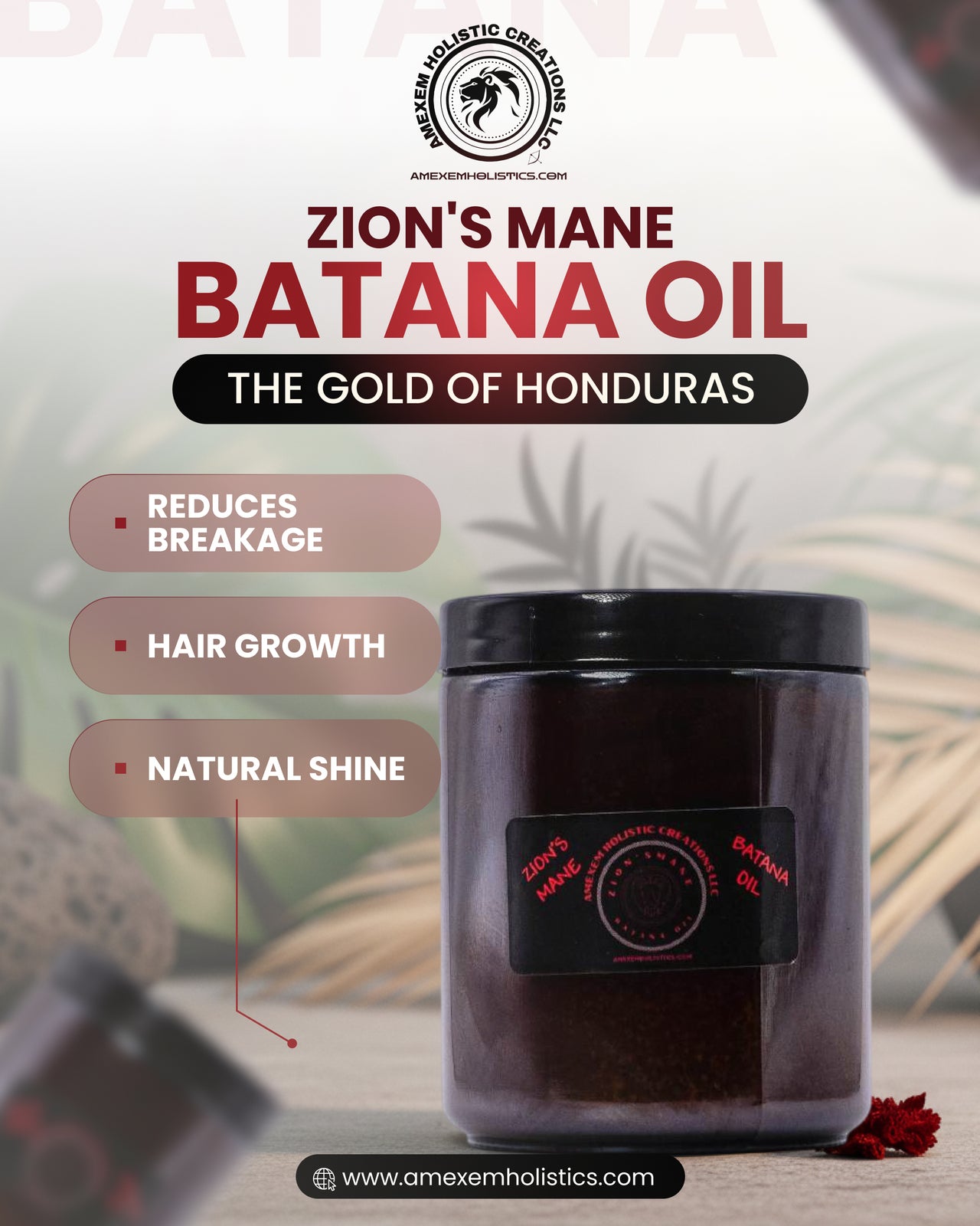 Zion’s Mane Batana Oil – 4oz / 8oz